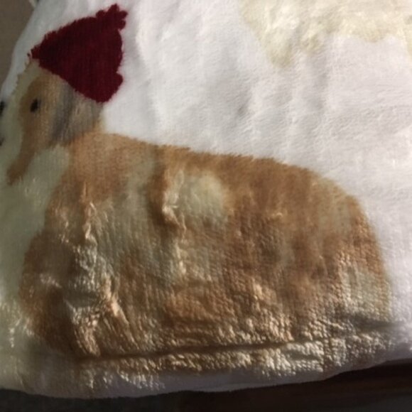 BRAND NEW Cuddl Duds 50" X 60" Winter Dogs Throw w/Sherpa - Picture 5 of 8